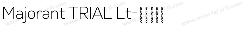 Majorant TRIAL Lt字体转换